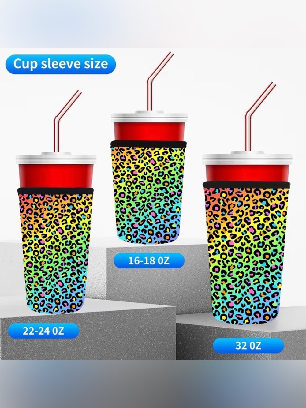 Isolated cup sleeve small med and large available pick your style and size - Picture 6 of 6